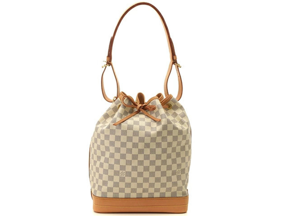 LOUIS VUITTON Shoulder Bag Noe Damier Azur White SS